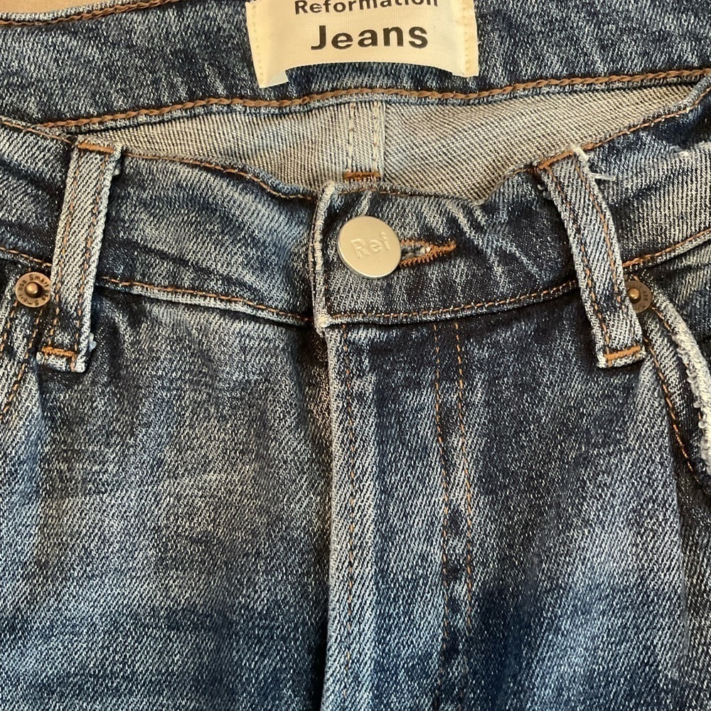 Reformation Jeans Serena High Skinny Jeans in Kasai Wash Sz 27 - Picture 4 of 8